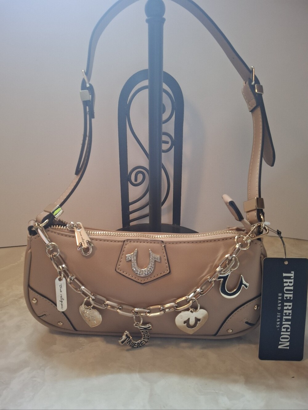 True Religion Camel Shoulder Bag NWT